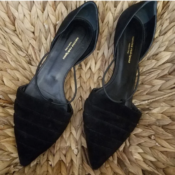 Narciso Rodriguez Suede Flats Size 37.5 - Picture 2 of 10